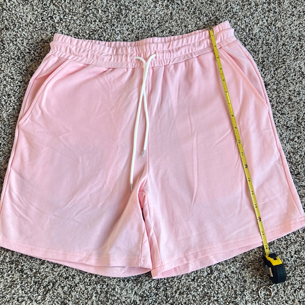 Shein, Boys/Men Shorts-pastel pink, Size Small